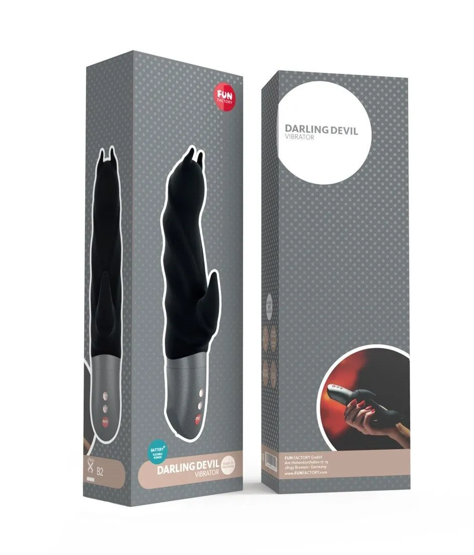 вибратор fun factory darling devil battery plus, черный в Новом Уренгое