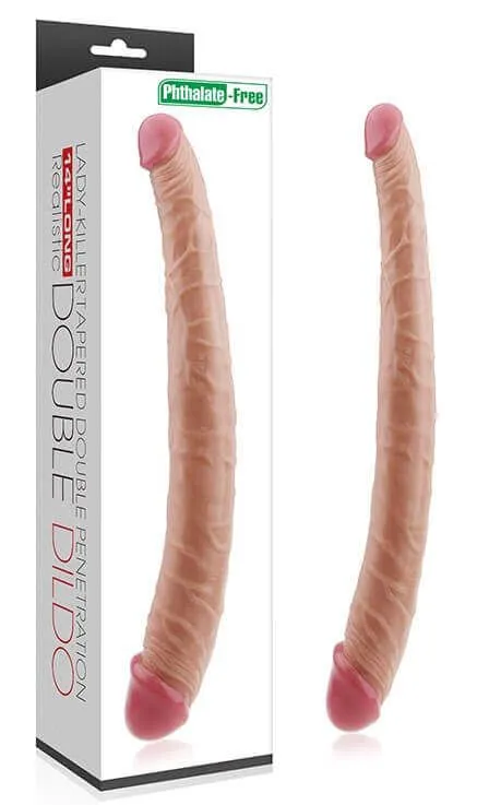 фаллоимитатор двойной lovetoy lady-killer double dildo, телесный в Новом Уренгое