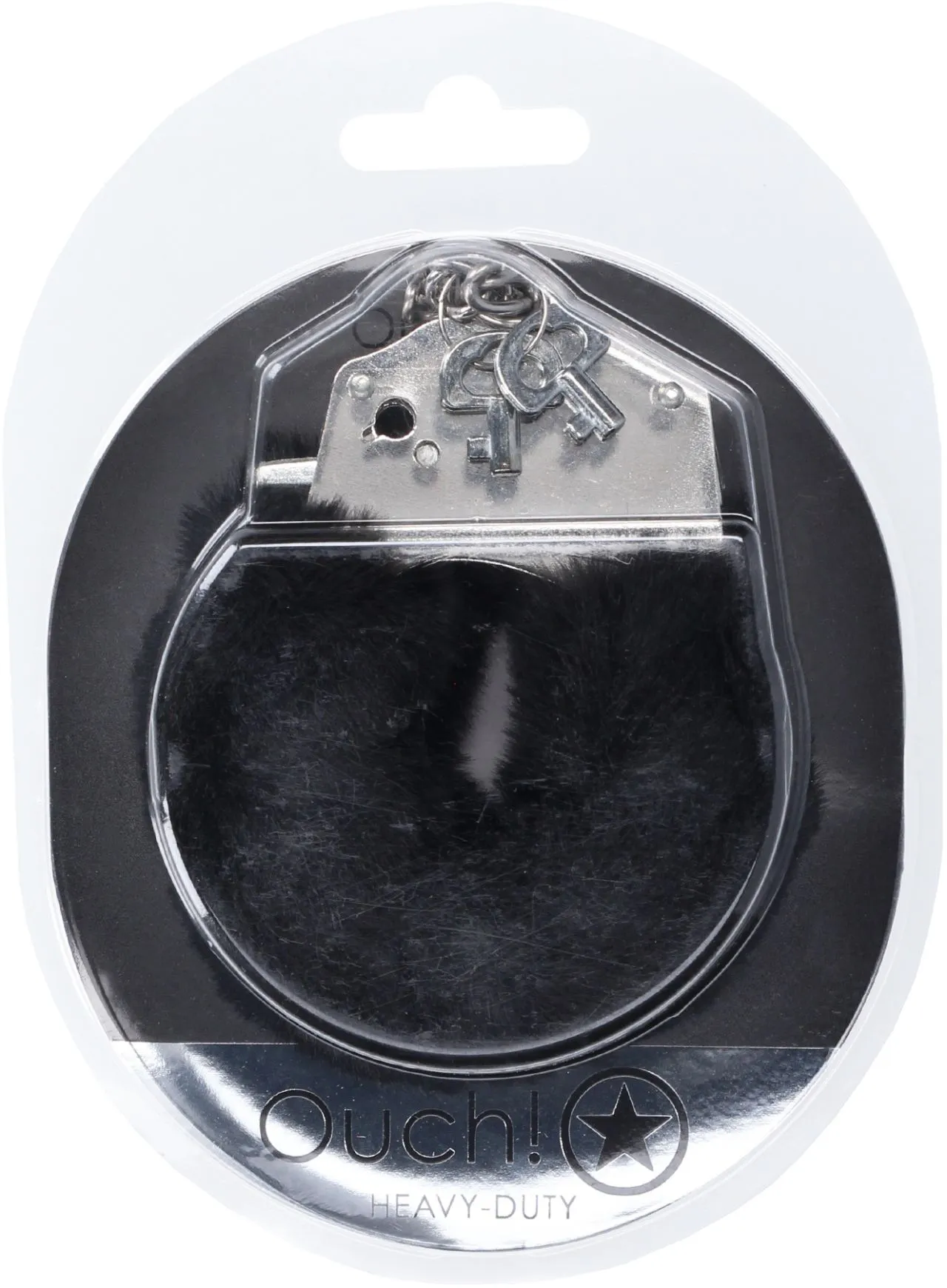 наручники для эротических игр heavy-duty fluffy handcuffs - black в Новом Уренгое