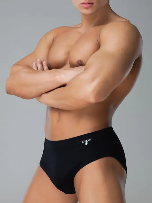 Эротическое трусы-слипы мужские opium r52, черные в Новом Уренгое