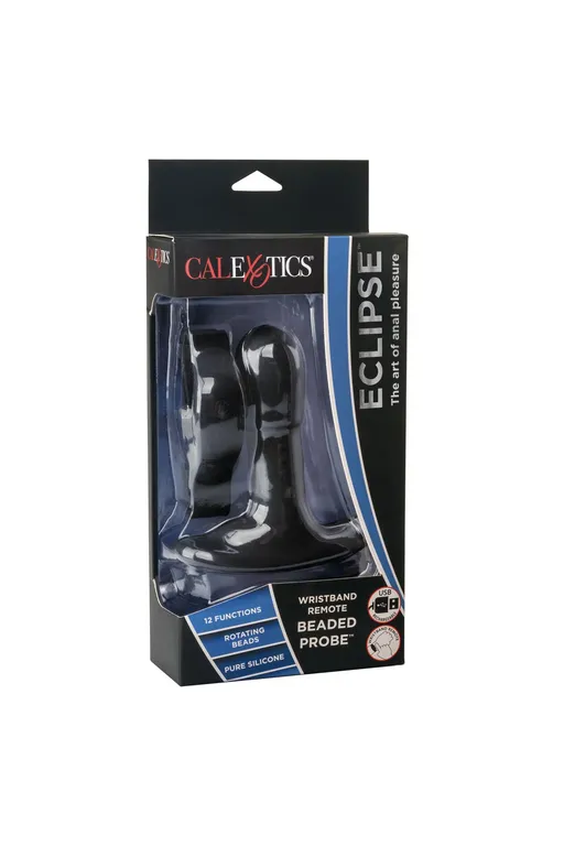 перезарежаемый анальный стимулятор beaded probe с функцией "ротации" и управлением с браслета в Новом Уренгое