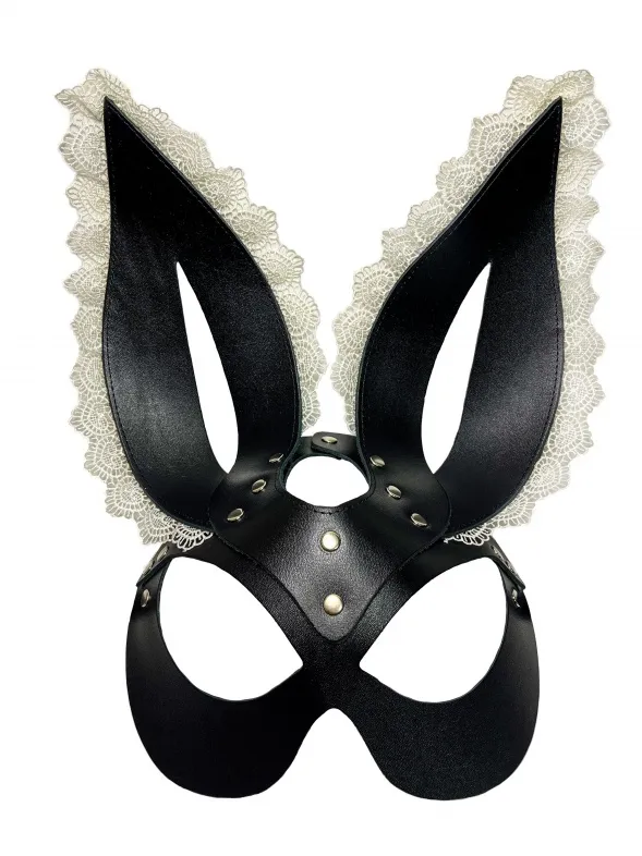 маска зайца с белым кружевом 68016ars в Новом Уренгое