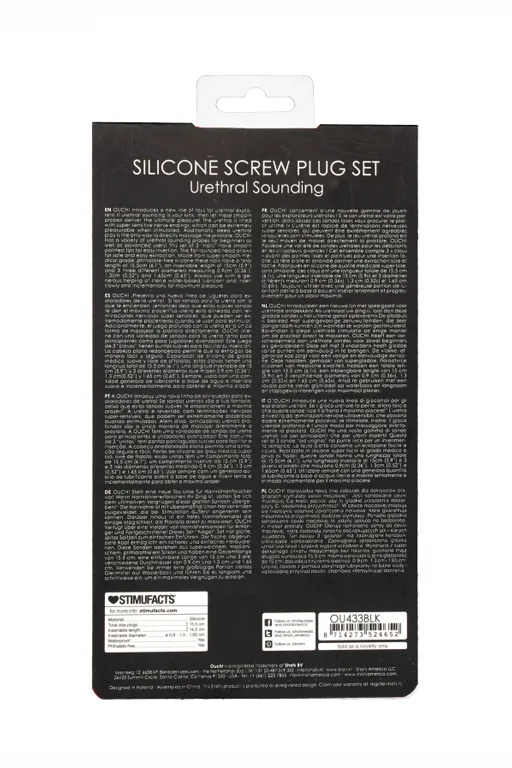 набор из трех стимуляторов уретры (струн) silicone screw plug set в Новом Уренгое