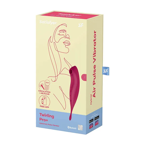 вакуумный массажер satisfyer twirling pro+ dark red 043906sa в Новом Уренгое