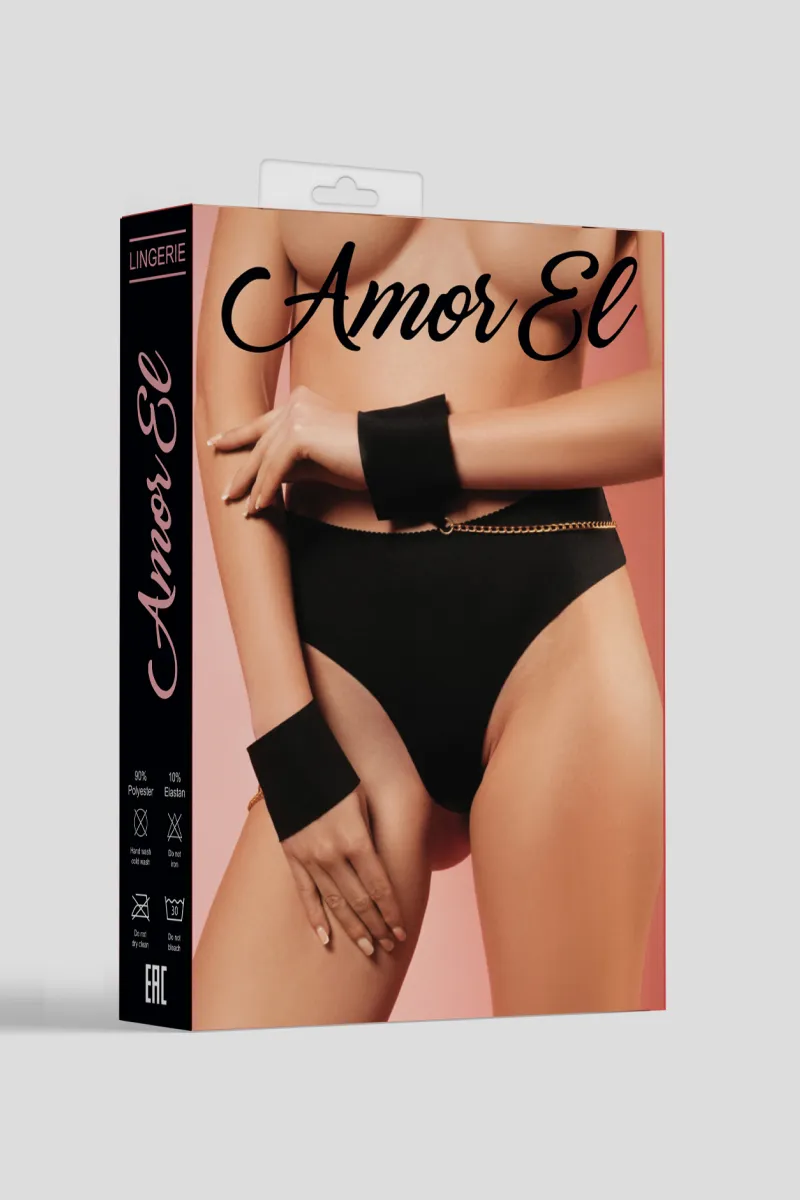 Эротическое бесшовные трусики-танго с цепочкой и наручниками в Новом Уренгое