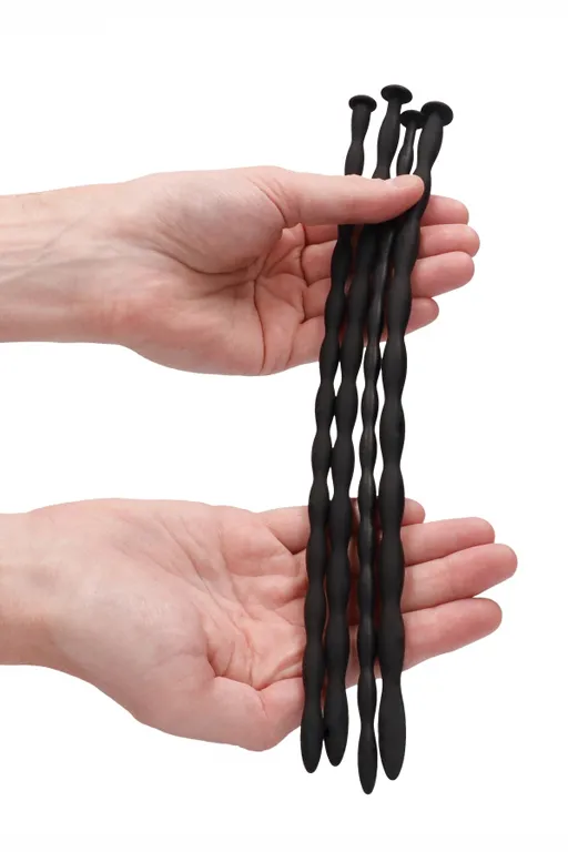 набор из четырех стимуляторов уретры (струн) silicone spiral screw plug set - advanced в Новом Уренгое