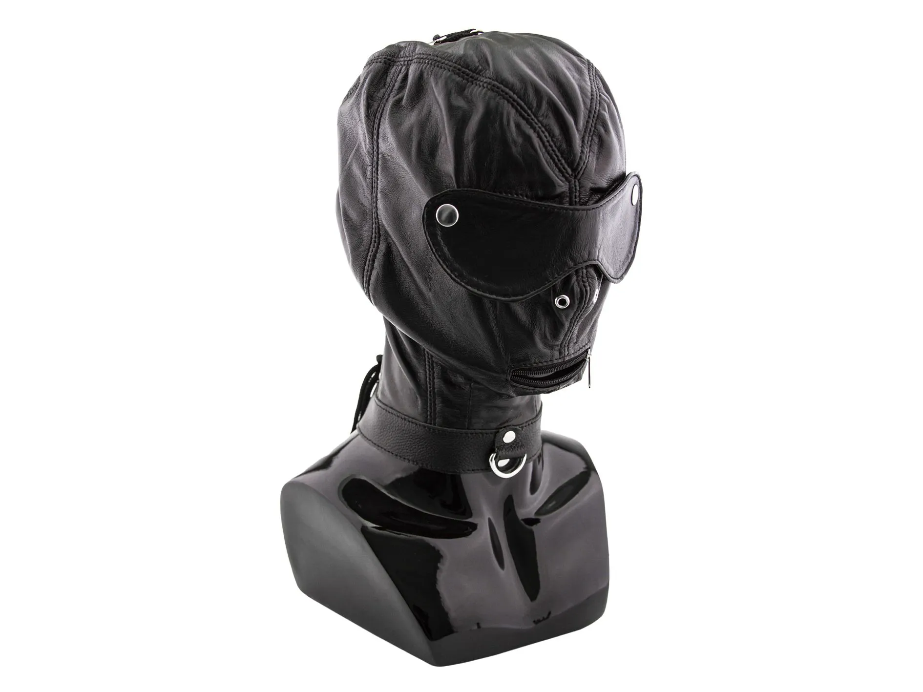 шлем pinkrabbit с ошейником и шорами, черный в Новом Уренгое