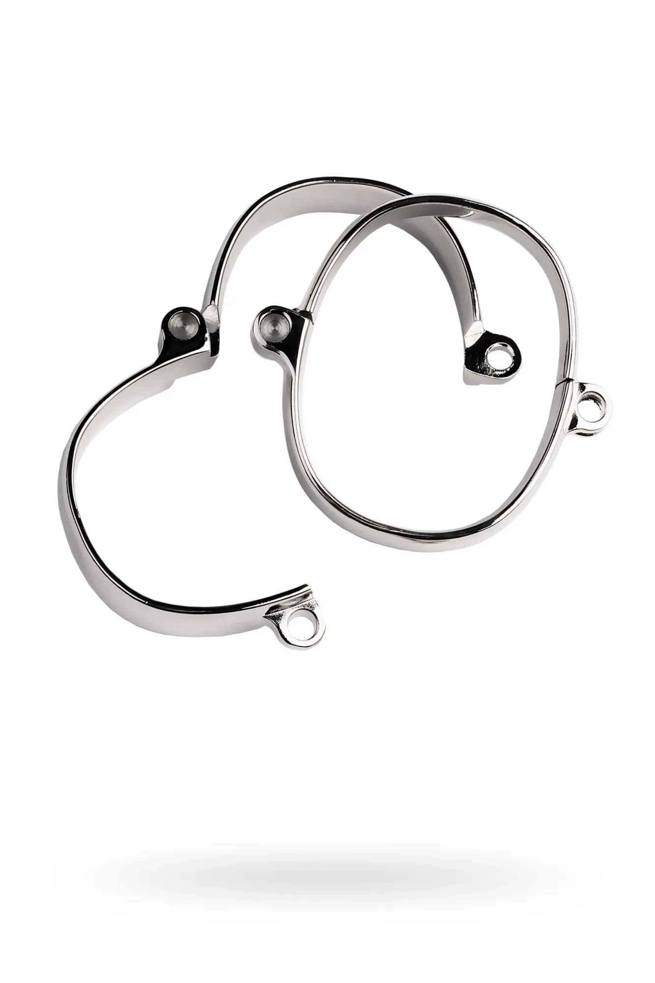 Наручники, TOYFA Metal, серебристые, 6,5Х8 см