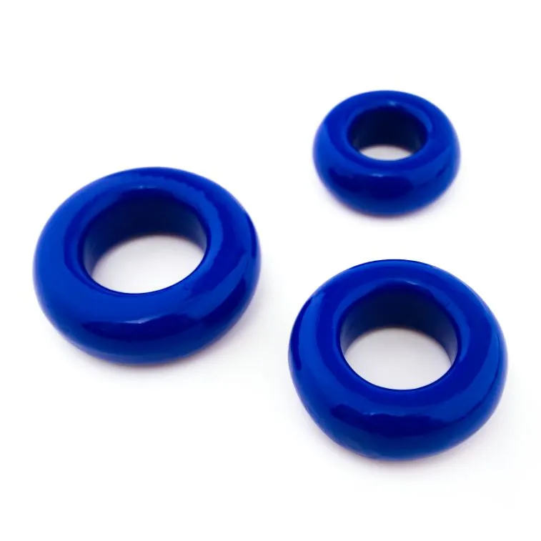 набор эрекционных колец pinkrabbit toyz, синий в Новом Уренгое