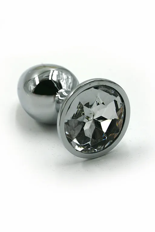 анальная пробка "medium"из аллюминия clear в Новом Уренгое