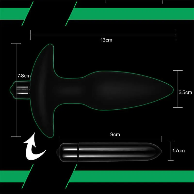 анальная пробка lovetoy silicone fantasy anal plug, с вибрацией, чёрная в Новом Уренгое