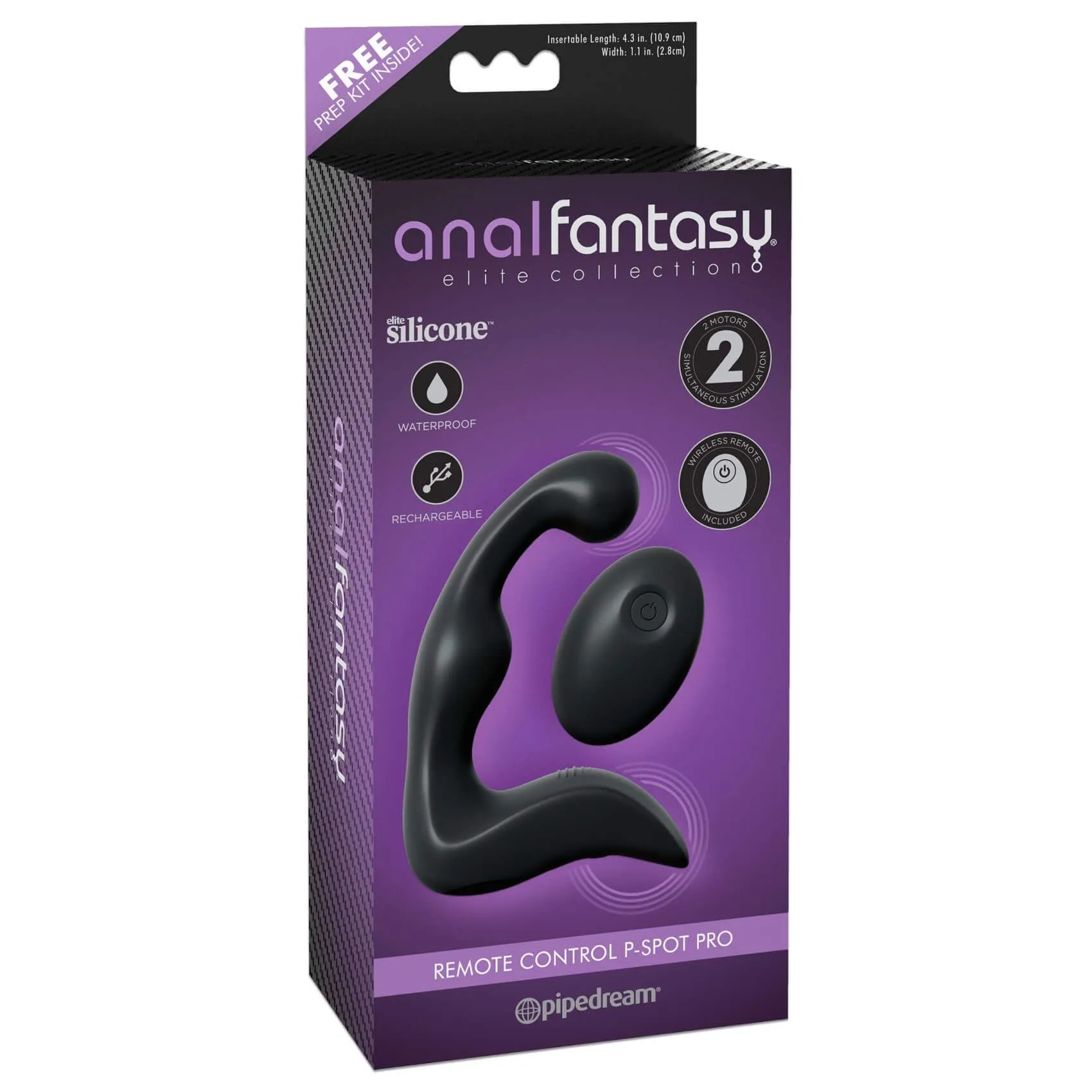 вибростимулятор простаты простаты pipedream anal fantasy p-spot pro, черный в Новом Уренгое