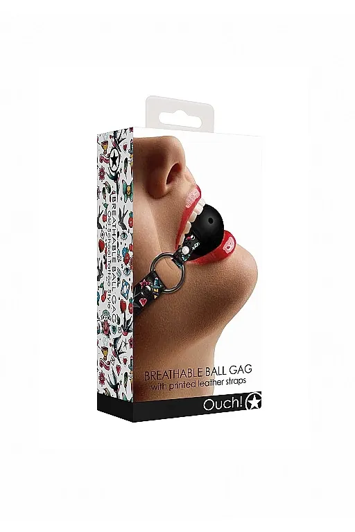 кляп breatheable ball gag old school tattoo style в Новом Уренгое