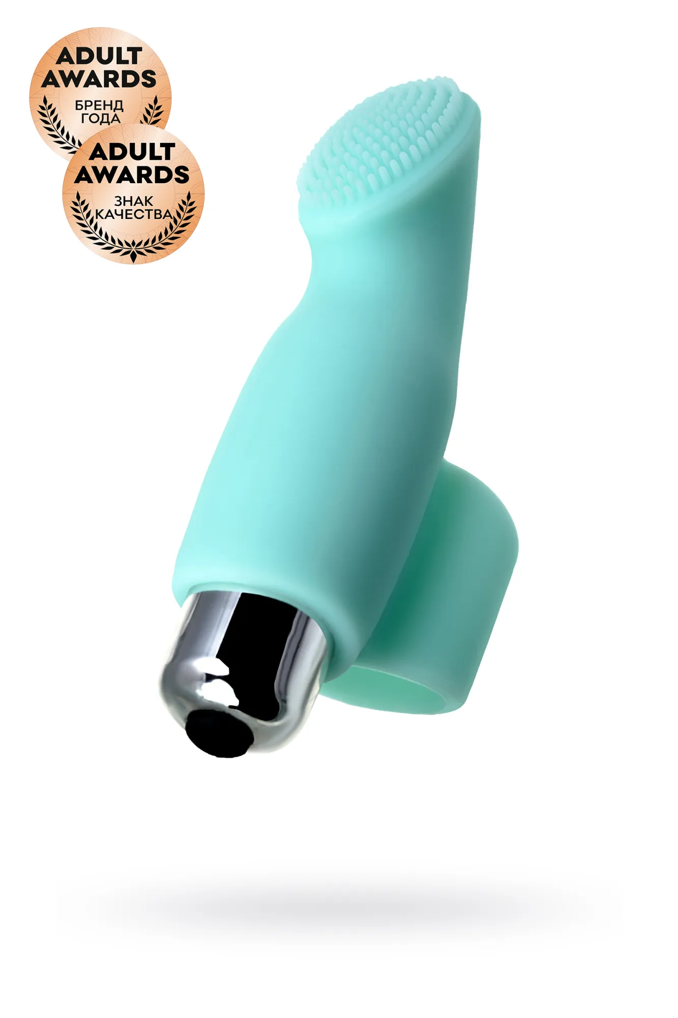 вибронасадка на палец для клиторальной стимуляции jos bliss, силикон, голубая, 9 см в Новом Уренгое