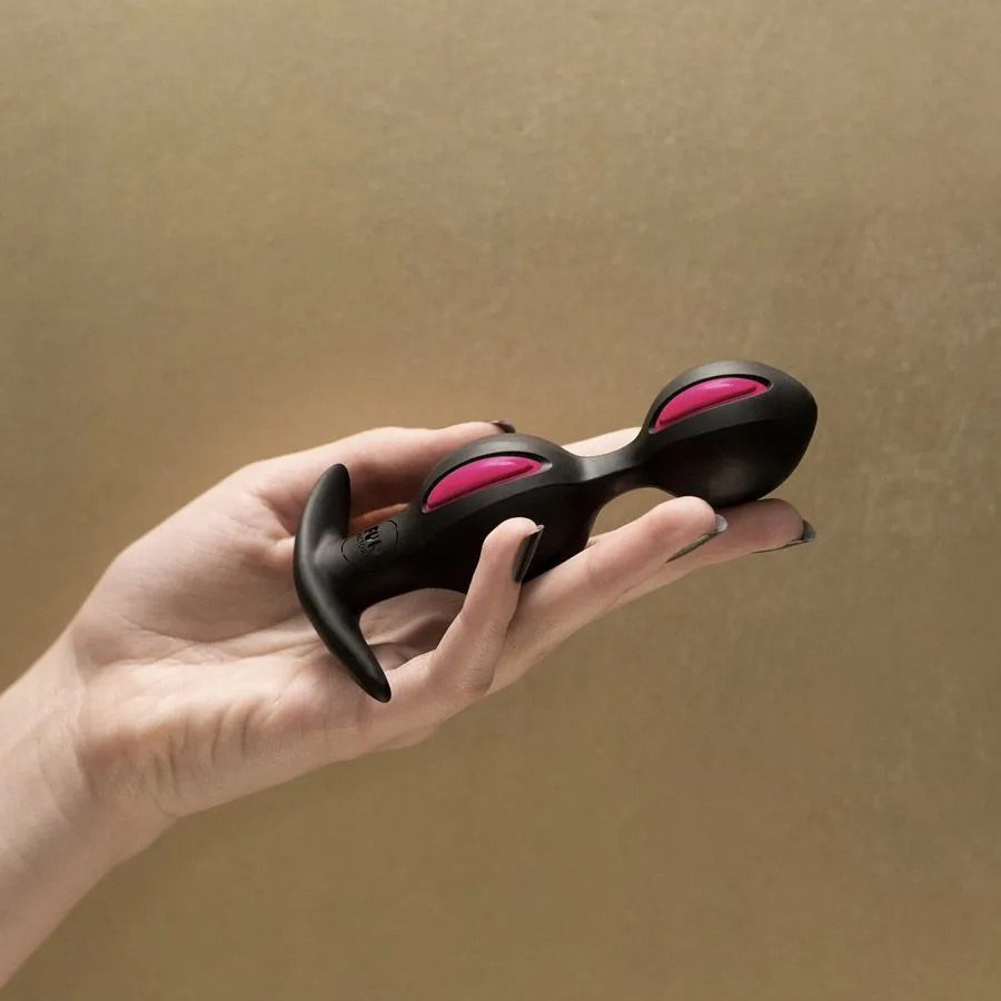 анальные шарики fun factory b balls, черно-малиновые в Новом Уренгое