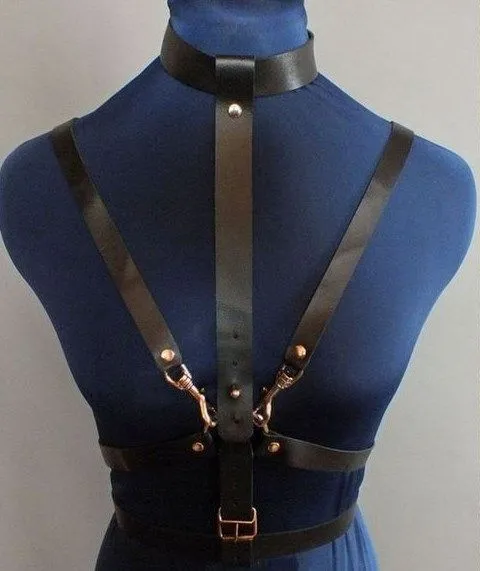 Эротическое бондажный комплект подиум с ошейником, черный в Новом Уренгое