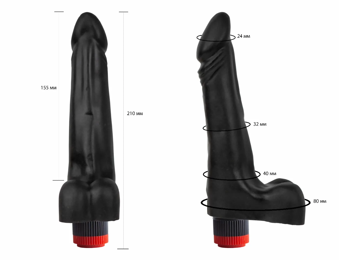 вибромассажер черный  415000ru в Новом Уренгое