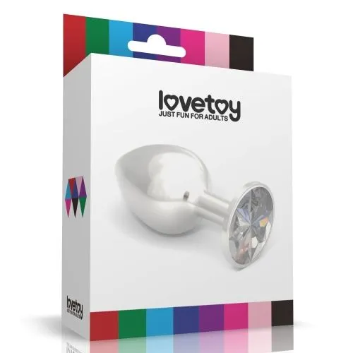 анальная пробка lovetoy малая, с зеленым камнем в Новом Уренгое