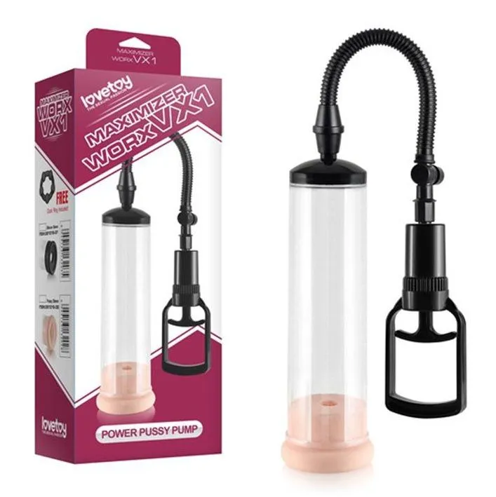вакуумная помпа lovetoy maximizer worx vx1 pussy, прозрачная в Новом Уренгое