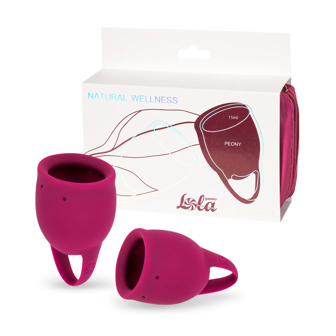 набор менструальных чаш natural wellness peony 4000-03lola в Новом Уренгое