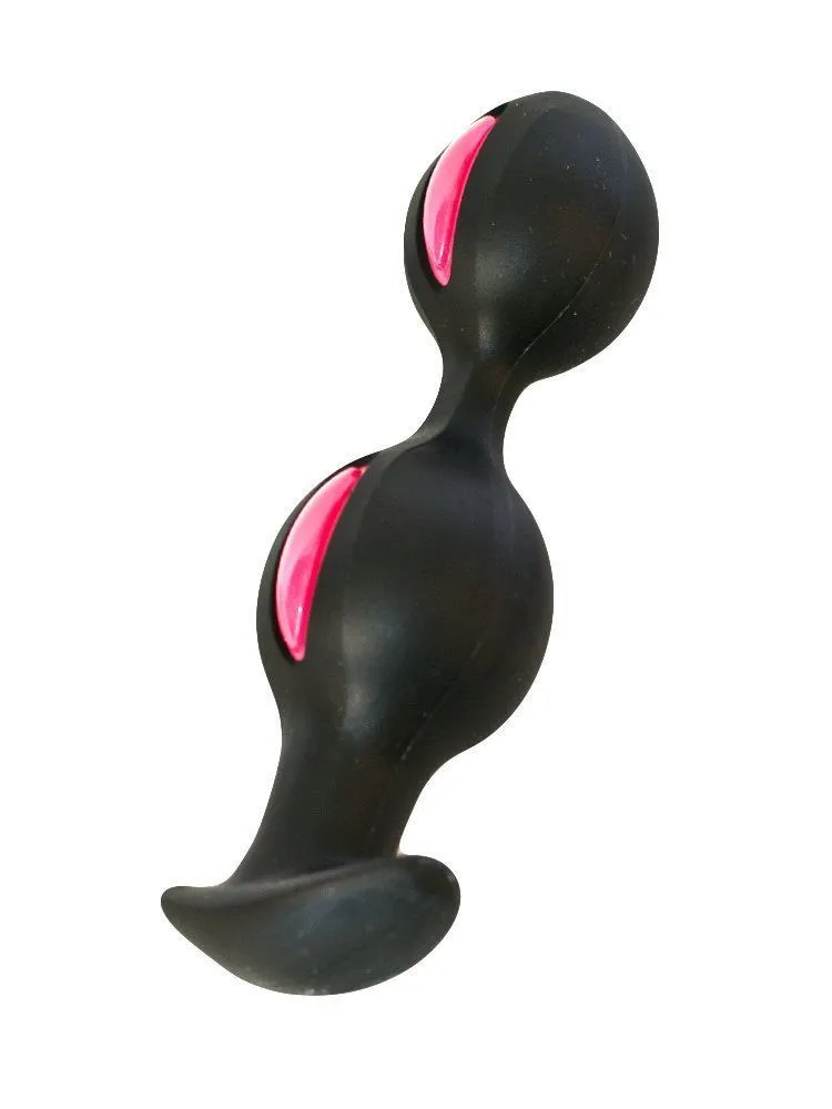 анальные шарики fun factory b balls, черно-малиновые в Новом Уренгое