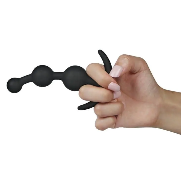 анальная елочка lovetoy lure me 20, чёрная в Новом Уренгое