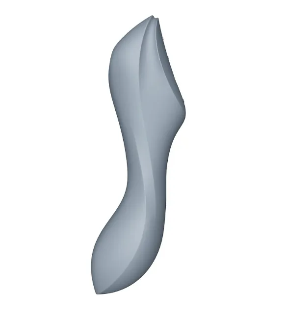 двухсторонний стимулятор с вибрацией и вакуумно-волновым эффектом curvy trinity 3 (bluegrey) (eu+wor в Новом Уренгое