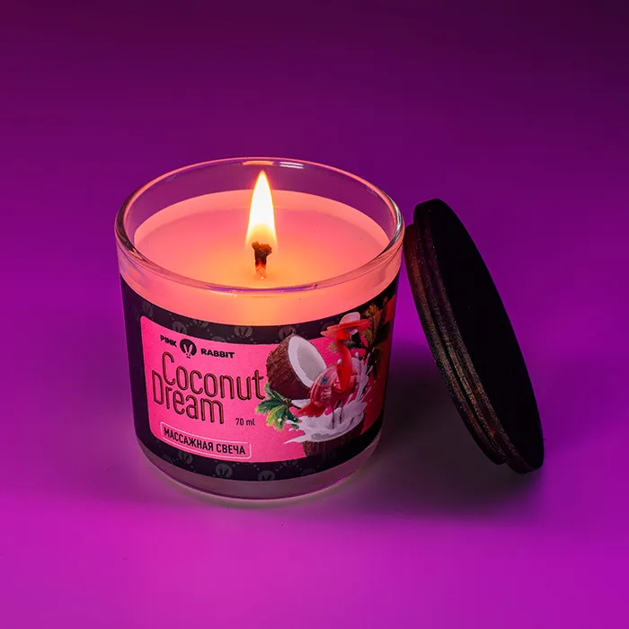 массажная свеча pinkrabbit coconut dream, 70 мл в Новом Уренгое