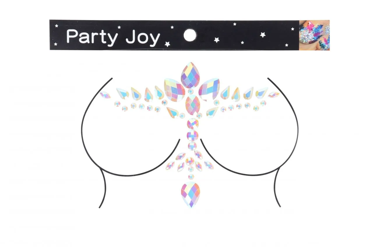 декоративное украшение (камни) на клеевой основе body jewelry stickers - chest - glow in the dark - в Новом Уренгое