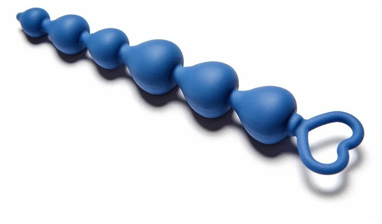 анальная цепочка heart ray, цвет кобальт в Новом Уренгое