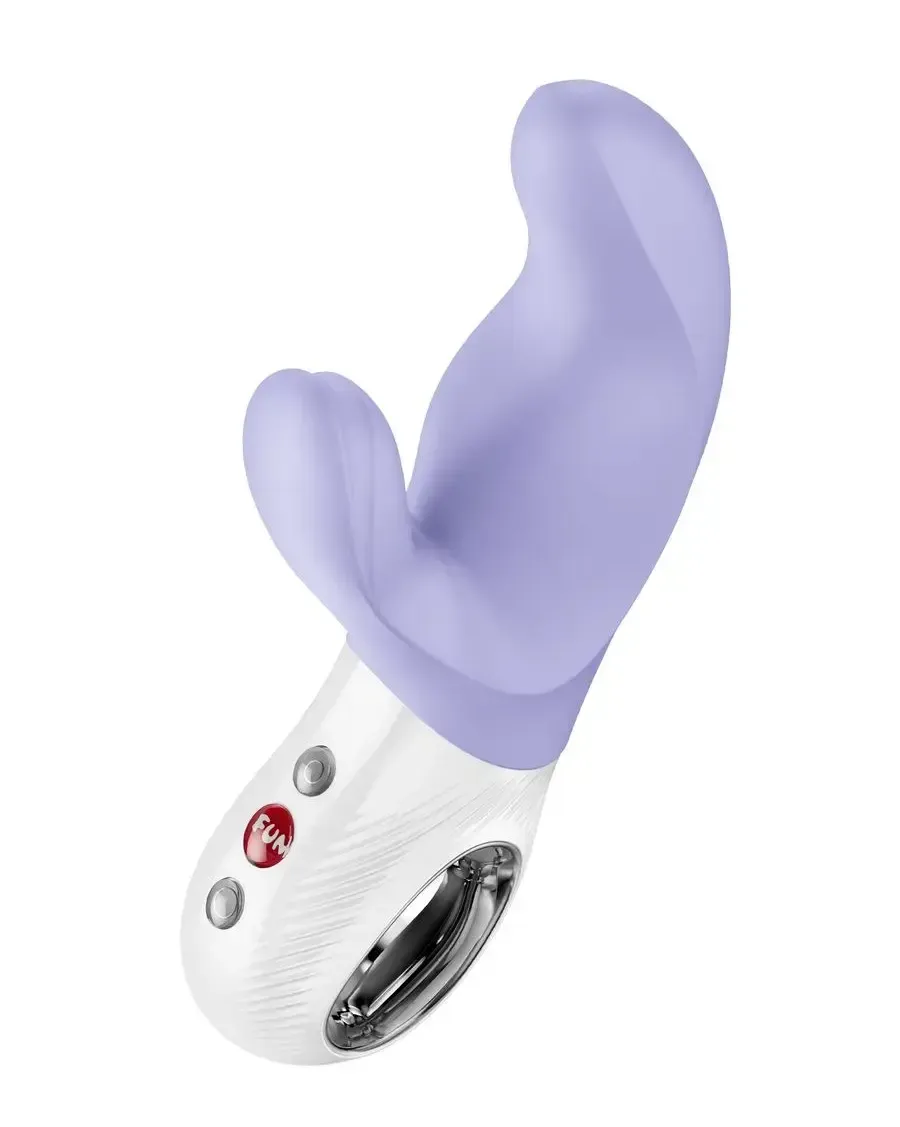 вибратор с клиторальным стимулятором fun factory miss bi, силикон, сиреневый, 17 см в Новом Уренгое