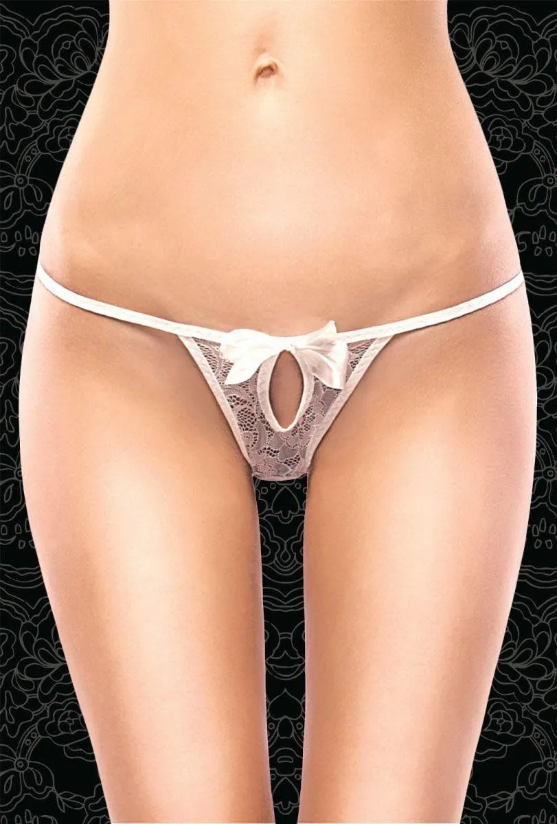 Эротическое стринги с вырезом flirton 2682 белые в Новом Уренгое