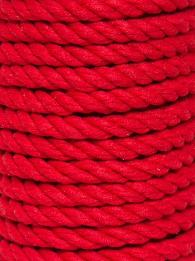 хлопковая веревка для шибари pinkrabbit красная, 10 м в Новом Уренгое