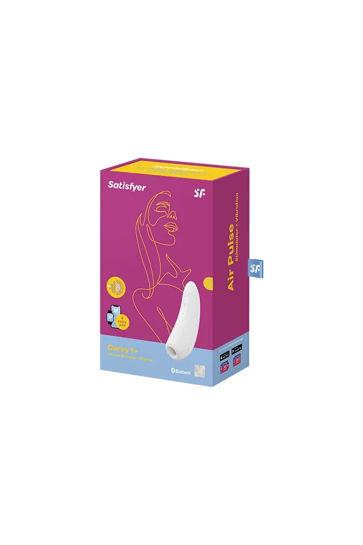 вакуумный массажер с вибрацией satisfyer curvy 1 plus white 001845sa в Новом Уренгое