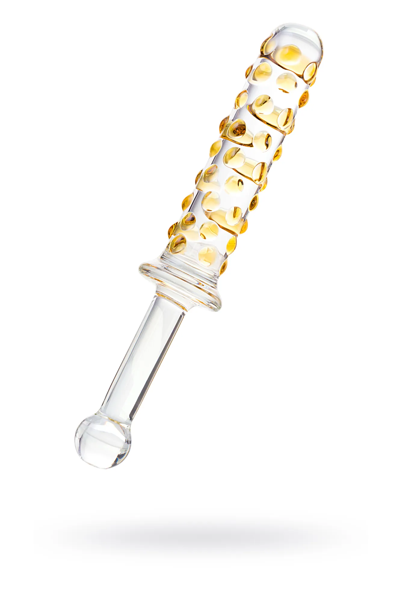 двусторонний фаллоимитатор sexus glass, стекло, прозрачный, 25 см в Новом Уренгое