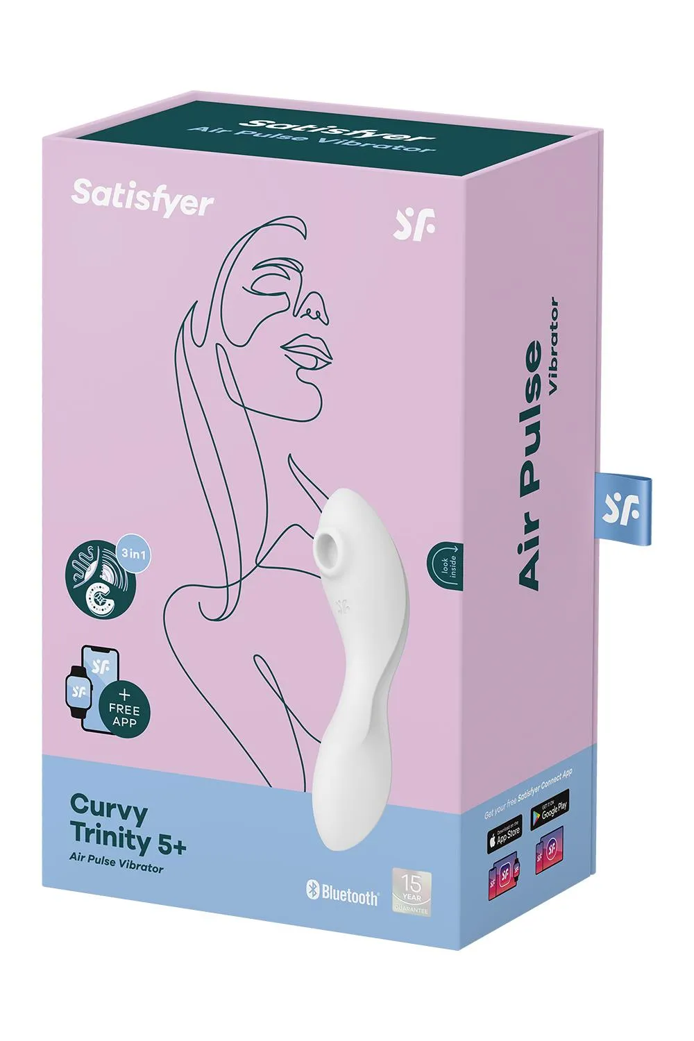 вакуумный массажер satisfyer curvy trinity 5+ white 036557sa в Новом Уренгое