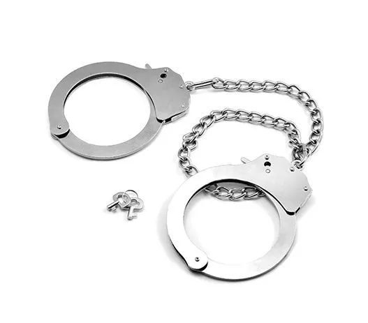 Наручники декоративные металлические Lovetoy Fetish Pleasure, серебристые