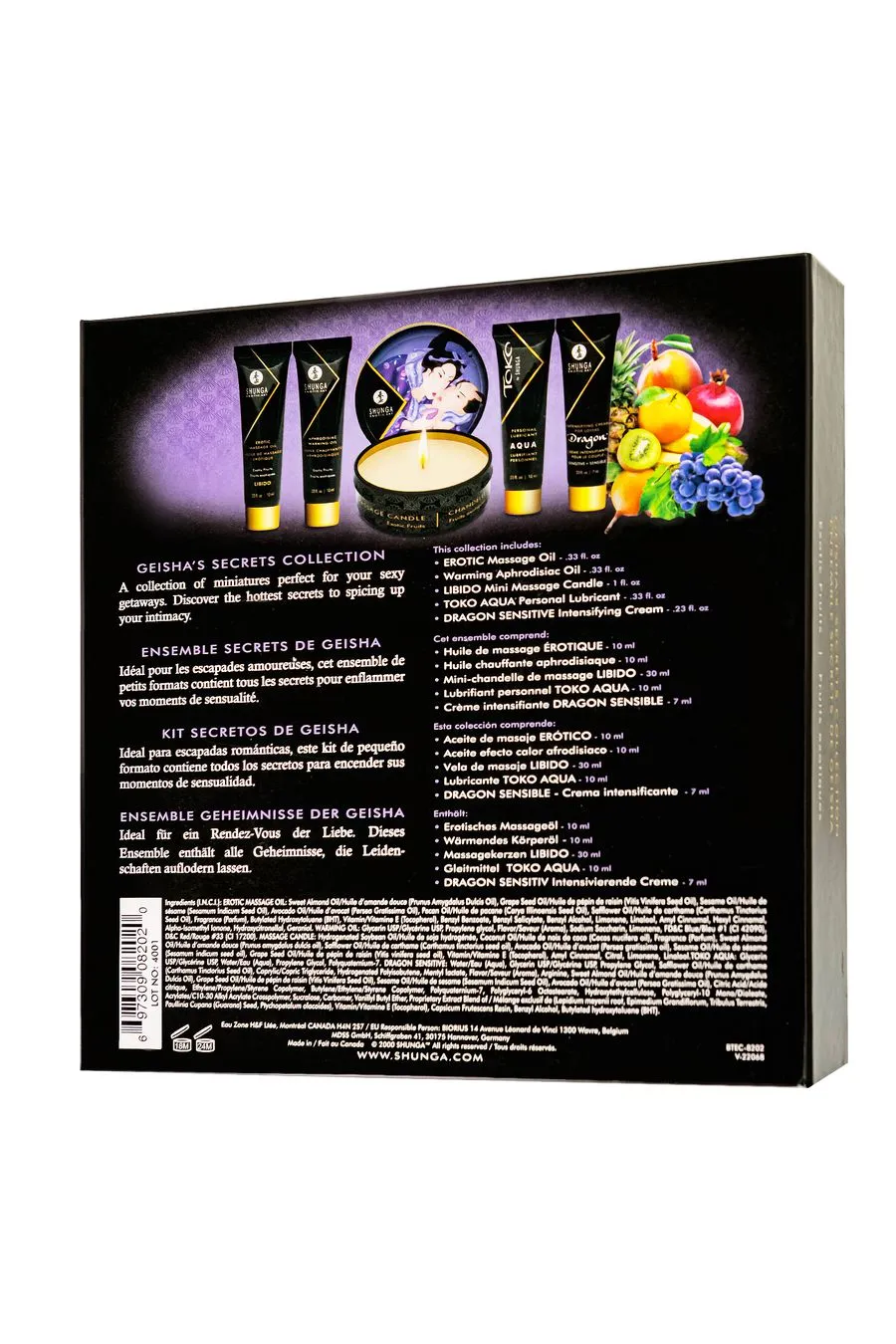 набор shunga «секрет гейши» (geisha's secret), 5 средств, аромат экзотические фрукты в Новом Уренгое