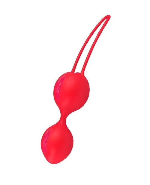 вагинальные шарики fun factory smartballs duo, ярко-оранжевые в Новом Уренгое