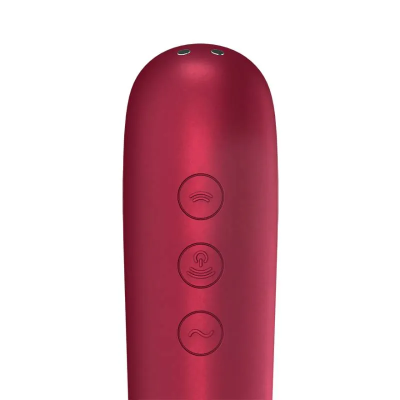 вакуум-волновой бесконтактный стимулятор клитора satisfyer dual love, красный в Новом Уренгое