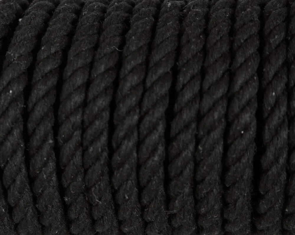 хлопковая веревка для шибари pinkrabbit черная, 20 м в Новом Уренгое