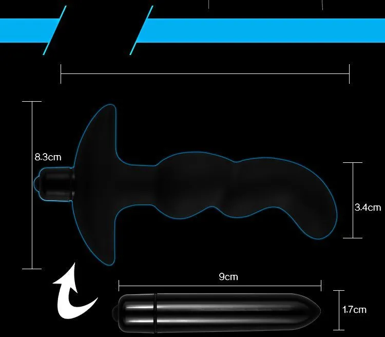 вибратор анальный lovetoy silicone p spot teaser, чёрный в Новом Уренгое