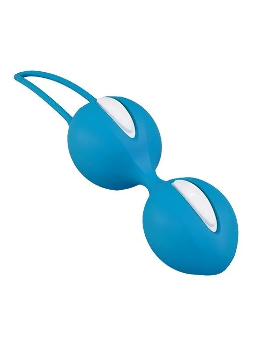 Вагинальные шарики Fun Factory Smartballs duo, ярко-голубые