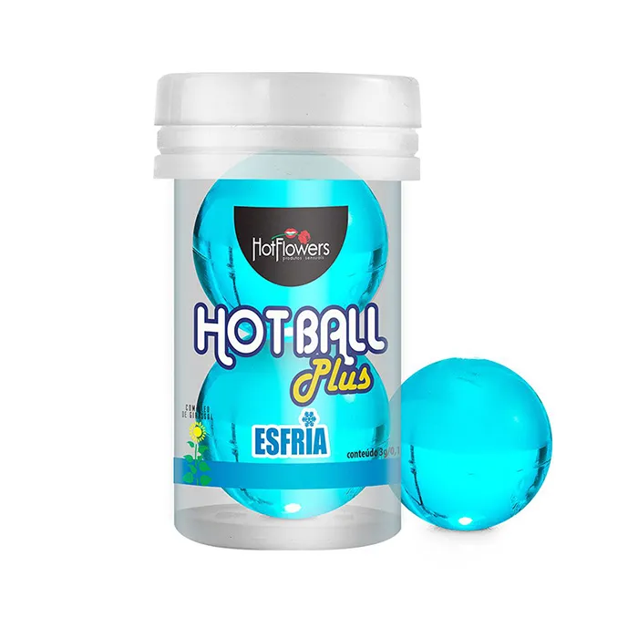 лубрикант hot ball plus на масляной основе в виде двух шариков с охлаждающим эффектом в Новом Уренгое