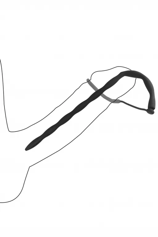 стимулятор уретры с кольцом на головку silicone plug & cock ring set в Новом Уренгое