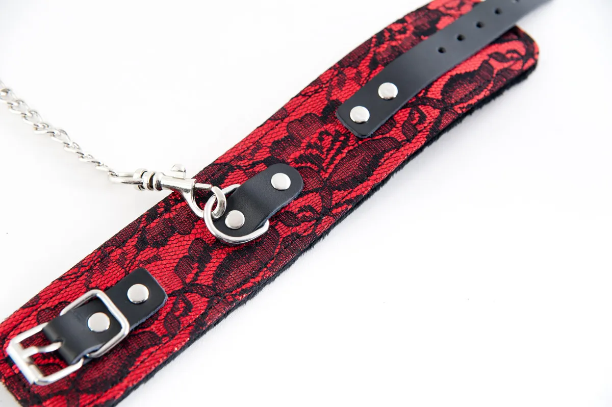 кружевные поножи toyfa marcus, красный, 46 см в Новом Уренгое