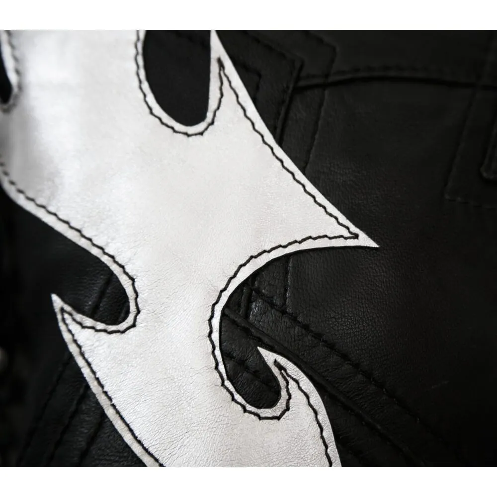 подушка индиго кожаная, черно-белая в Новом Уренгое