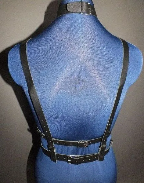 Эротическое бондажный комплект подиум с ошейником, черный в Новом Уренгое