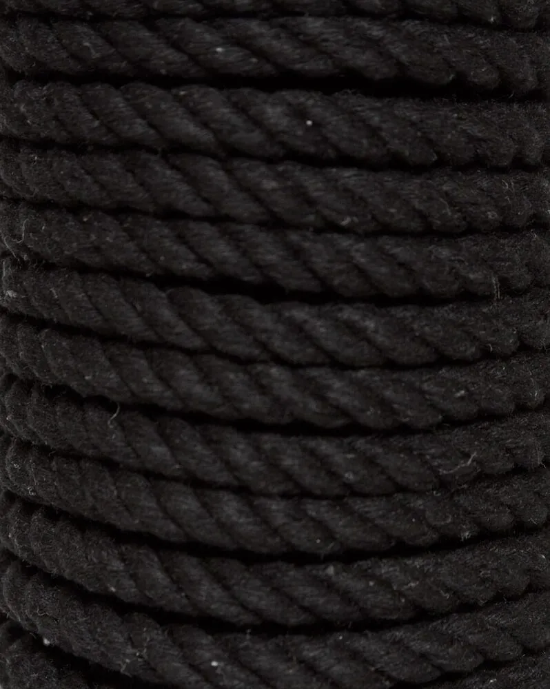 хлопковая веревка для шибари pinkrabbit черная, 10 м в Новом Уренгое