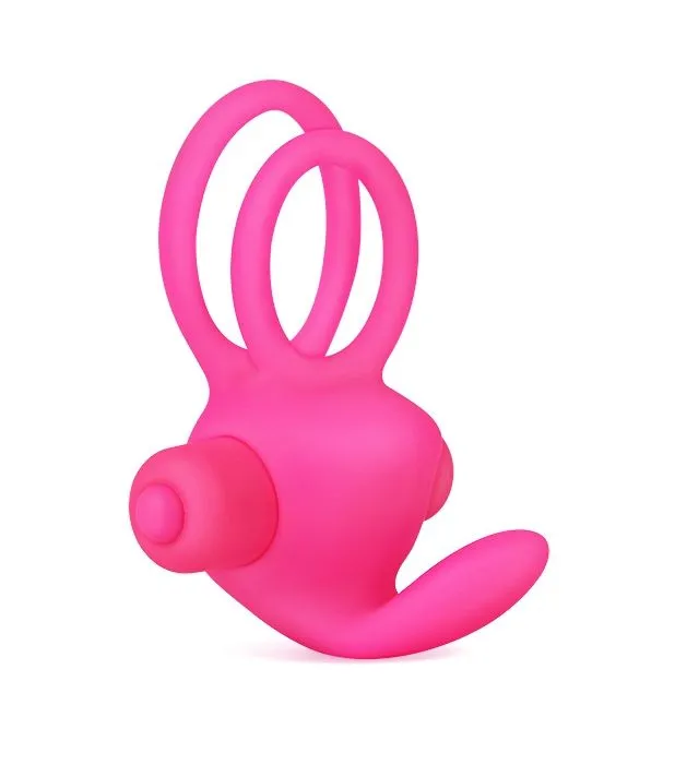 виброкольцо lovetoy power clit duo, розовое в Новом Уренгое